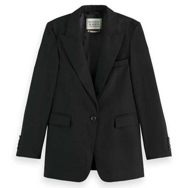 Scotch & Soda Women's Core Sb Fitted Blazer Jacket, Black 0008, im Sale